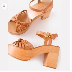 Loeffler Randall Everleigh clog Sandals-Honey- Size 8